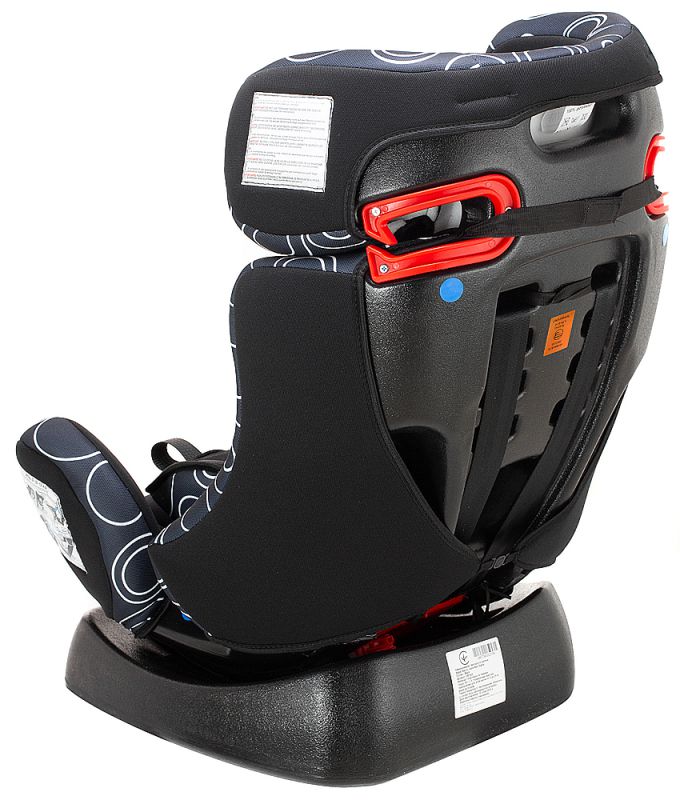 Автокресло Bair Sigma 0+/1/2 (0-25 кг) DS1424 черный - темно-синий (круги)