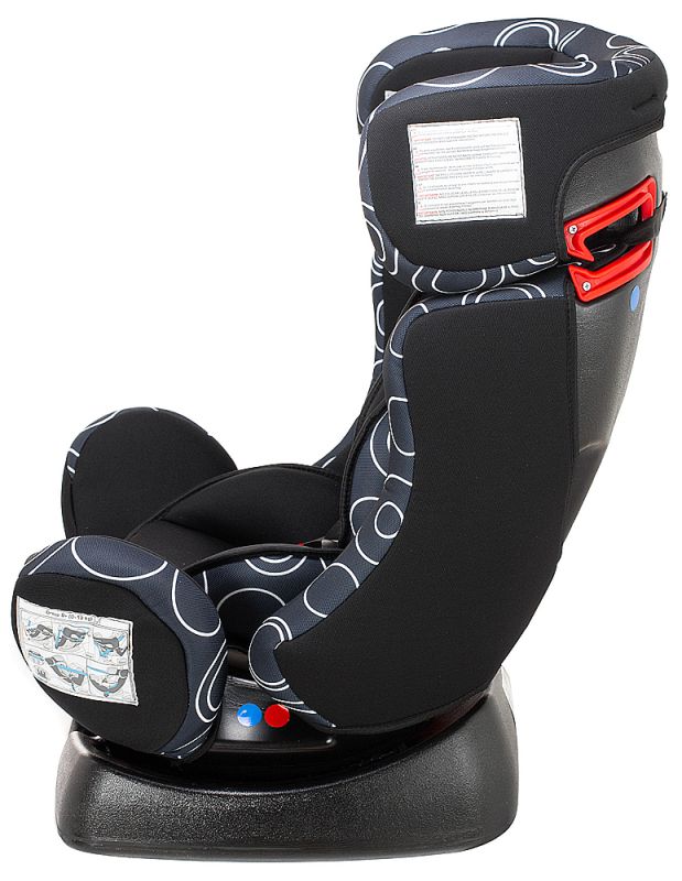 Автокресло Bair Sigma 0+/1/2 (0-25 кг) DS1424 черный - темно-синий (круги)
