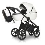 Коляска 2 в 1 Verdi Makan Black 01 Metalik White