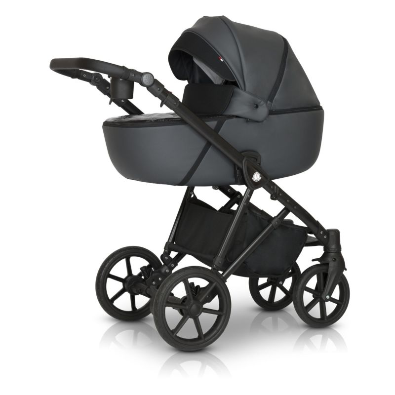 Коляска 2 в 1 Verdi Makan Black 02 Grey