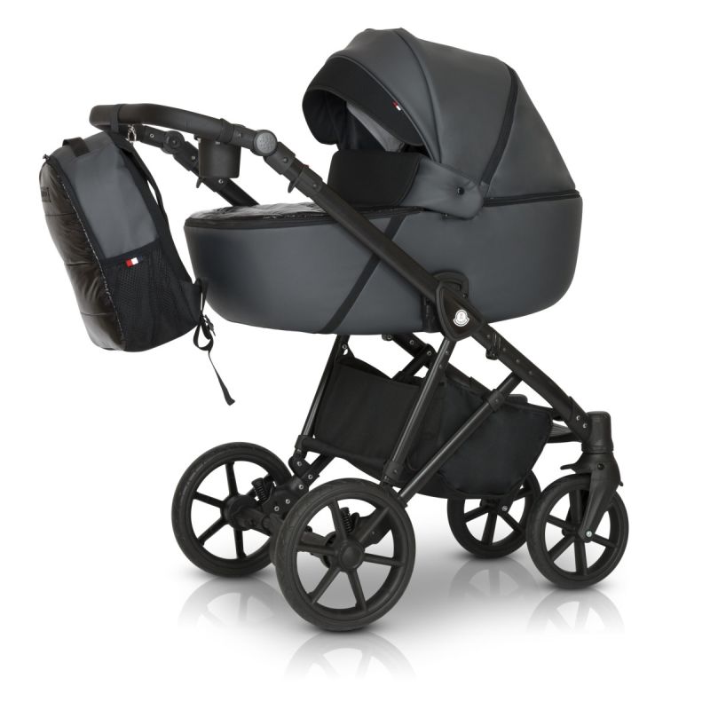Коляска 2 в 1 Verdi Makan Black 02 Grey