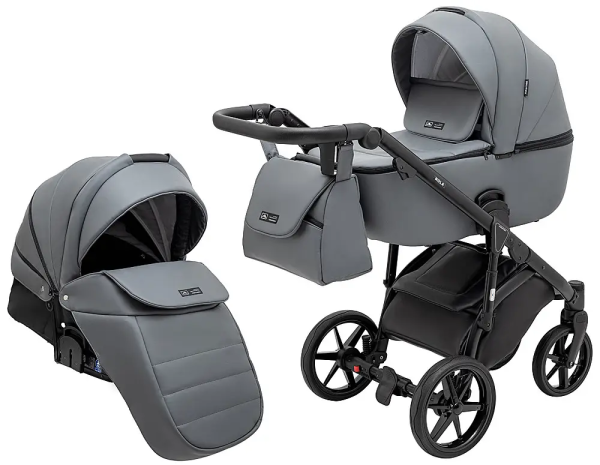 Коляска 2 в 1 Adamex Nola Eco SA-32 сірий