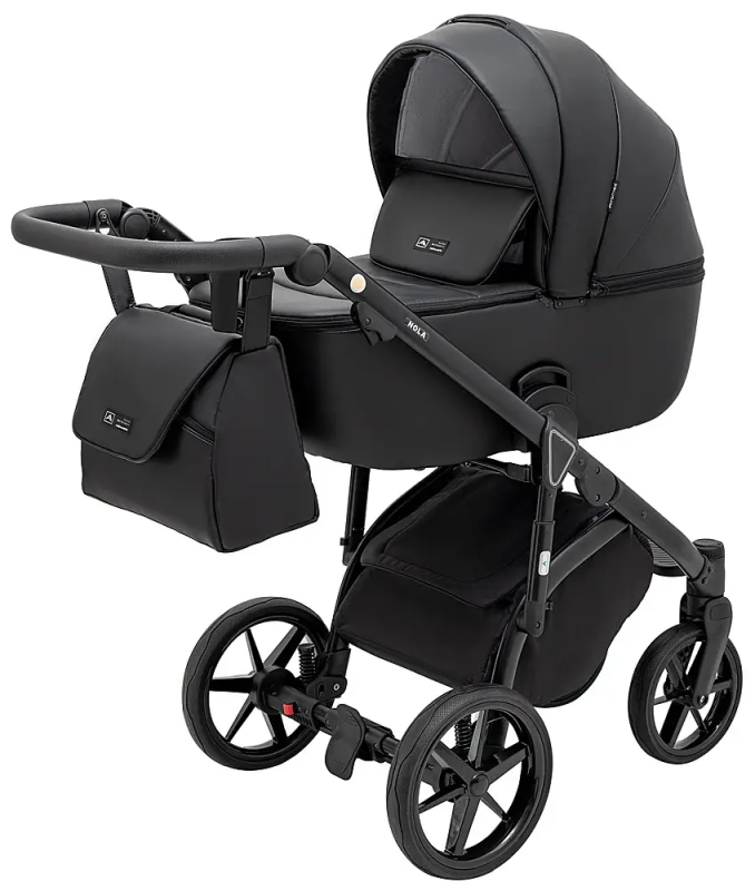 Коляска 2 в 1 Adamex Nola Eco SA-2 чорний