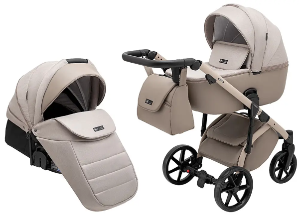 Коляска 2 в 1 Adamex Nola Natura 4 Cappuccino