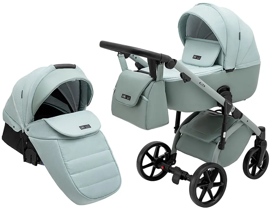 Коляска 2 в 1 Adamex Nola Natura 8 Mint