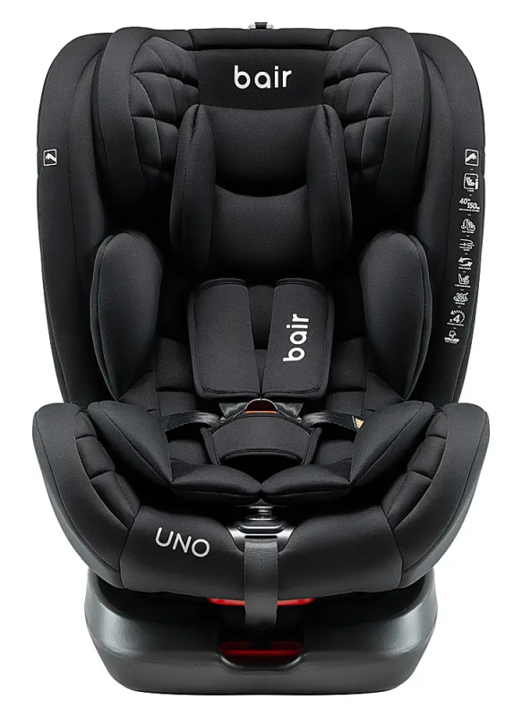 Автокресло Bair Uno 360 i-size Isofix TB-01 Total Black