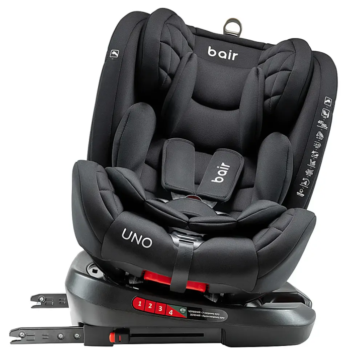 Автокресло Bair Uno 360 i-size Isofix TB-01 Total Black