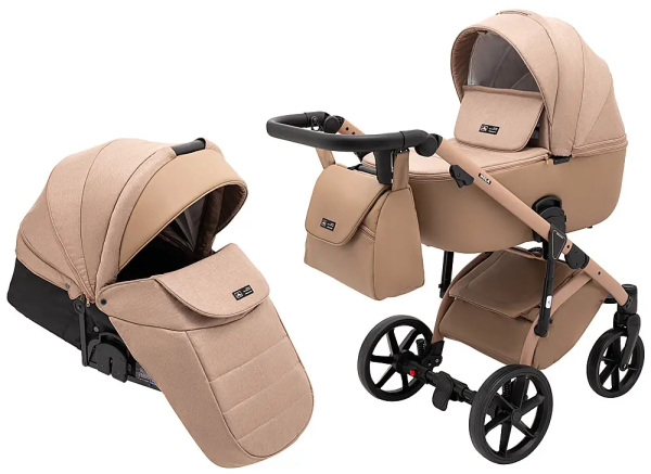Коляска 2 в 1 Adamex Nola Natura 5 Camel