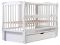 Кровать Babyroom Елит маятник, ящик, откидной бок DEMYO-5  бук белый