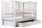 Кровать Babyroom Елит маятник, ящик, откидной бок DEMYO-5  бук белый