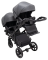 Коляска 2 в 1 для двійні Bair Kiwi DUO Soft BKD-219-1 графіт Коляска 2 в 1 для двійні Bair Kiwi DUO Soft BKD-219-1 графіт