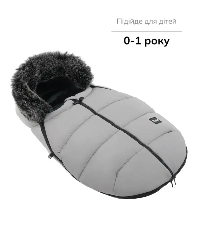 Зимний конверт Bair Cocon Mini Owl Grey