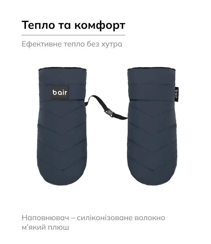Рукавицы Bair Cozy Mitts Indigo Blue