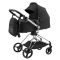 Коляска 2 в 1 Bair Moon Silver Edition MS-01 черный