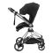 Коляска 2 в 1 Bair Moon Silver Edition MS-01 черный