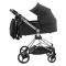 Коляска 2 в 1 Bair Moon Silver Edition MS-01 черный