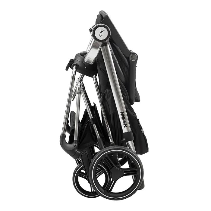 Коляска 2 в 1 Bair Moon Silver Edition MS-01 черный