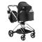 Коляска 2 в 1 Bair Moon Silver Edition MS-01 черный