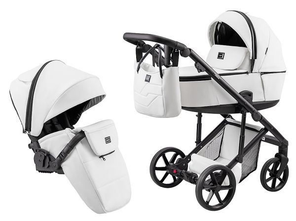 Коляска 2 в 1 Adamex Dolce Eco SA-1 белый