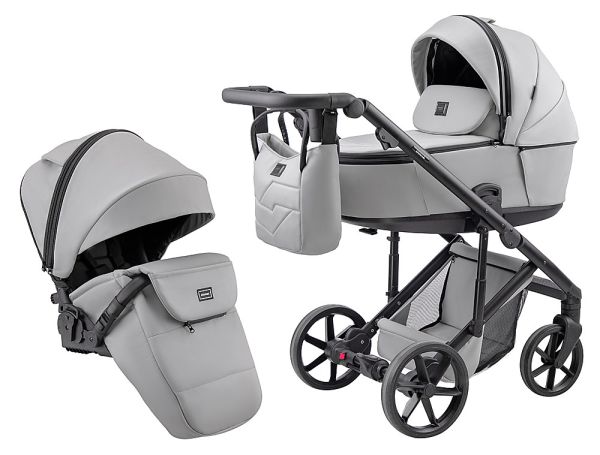 Коляска 2 в 1 Adamex Dolce Eco SA-3 светло-серый