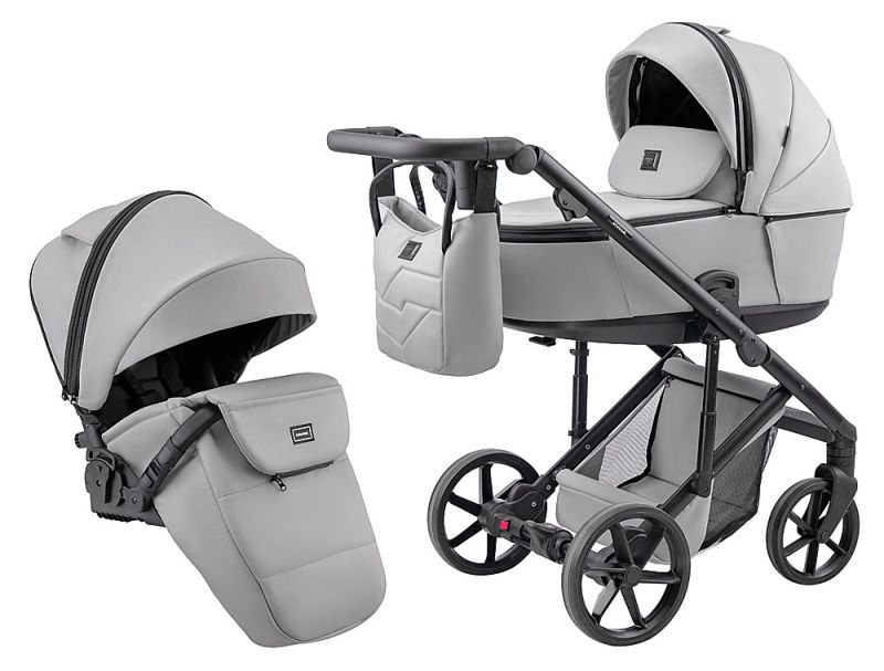 Коляска 2 в 1 Adamex Dolce Eco SA-3 светло-серый
