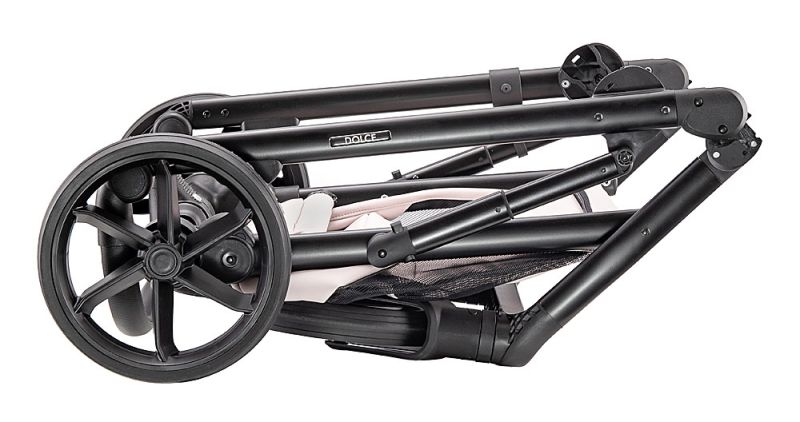 Коляска 2 в 1 Adamex Dolce Eco SA-15 розовый пудра