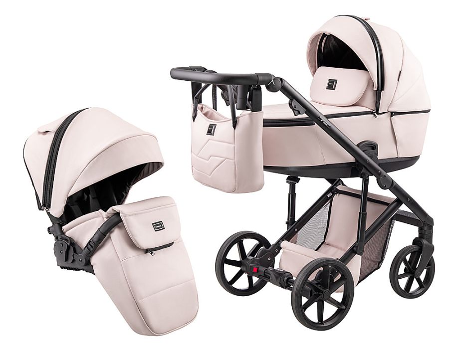 Коляска 2 в 1 Adamex Dolce Eco SA-15 розовий пудра