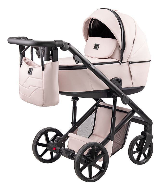 Коляска 2 в 1 Adamex Dolce Eco SA-15 розовый пудра