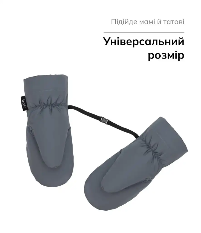 Рукавицы Bair Cozy Mitts Graphite Blue