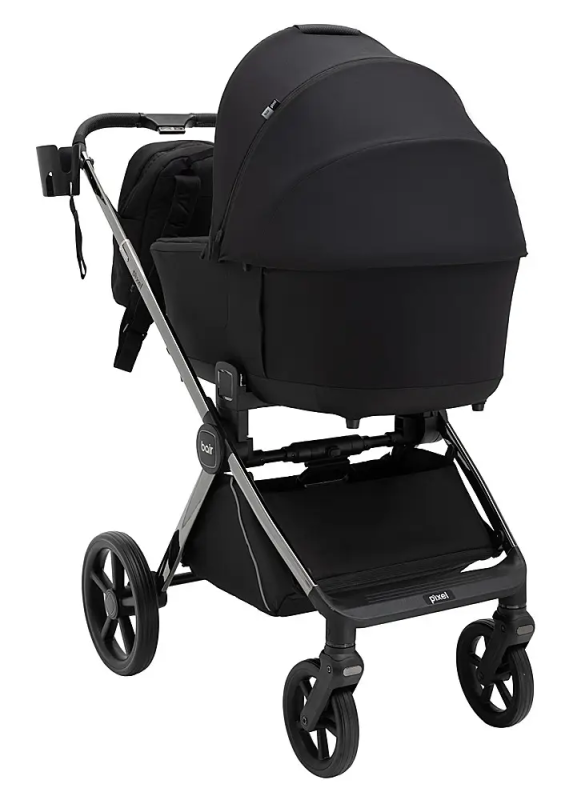 Коляска 2 в 1 Bair Pixel PL-01 черный