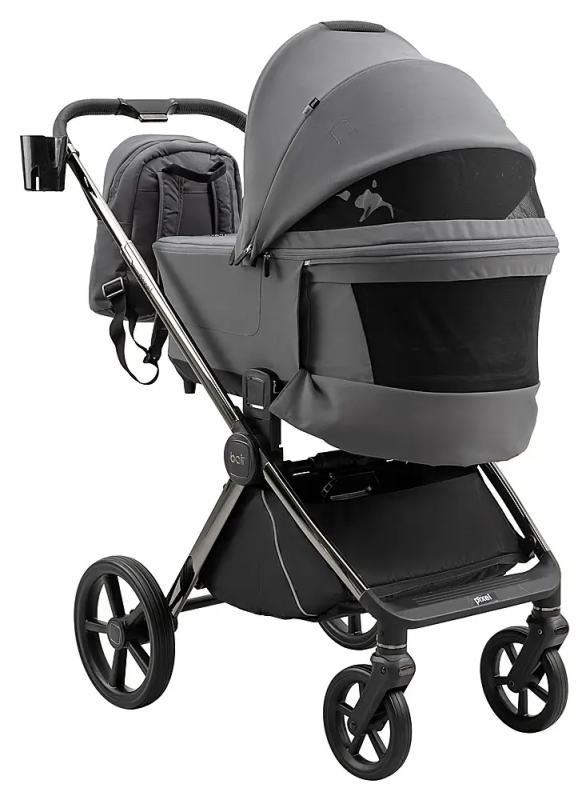 Коляска 2 в 1 Bair Pixel PL-02 графит