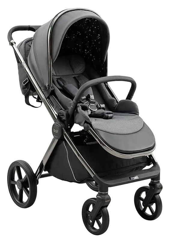 Коляска 2 в 1 Bair Pixel PL-02 графит