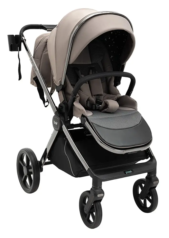 Коляска 2 в 1 Bair Pixel PL-03 капучино