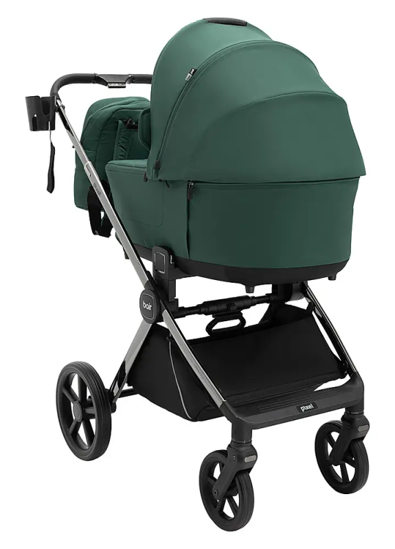 Коляска 2 в 1 Bair Pixel PL-04 зеленый