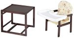 Стульчик- трансформер Babyroom Пони-220 тонированный пластиковая столешница  бежевый (мишки, коричневые звезды)