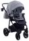Коляска 2 в 1 Adamex Hybryd Plus BR204 светло-серый - серая кожа (выдавленная точка)