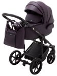 Коляска 2 в 1 Adamex Porto Light ECO кожа 100% SA-14 фиолетовый