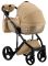 Коляска 2 в 1 Adamex Lucianо CR263 темно-бежевый - капучино (принт) атлас