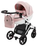 Коляска 2 в 1 Bair Next White Soft 72 светло-розовый