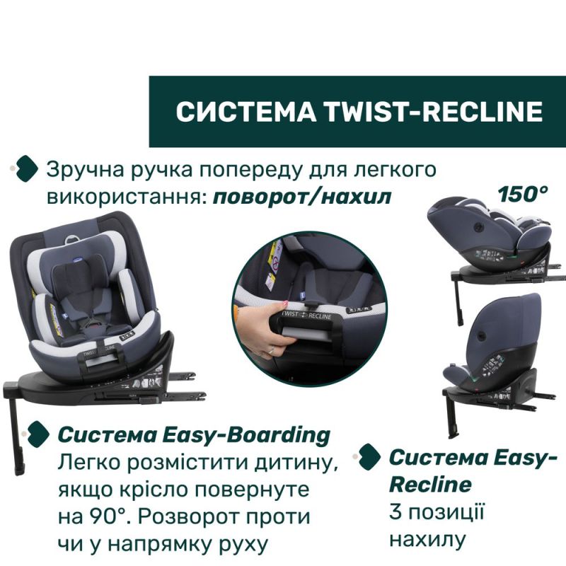 Автокресло Chicco EverOne i-Size, группа 0+/1/2/3 Silver Ink