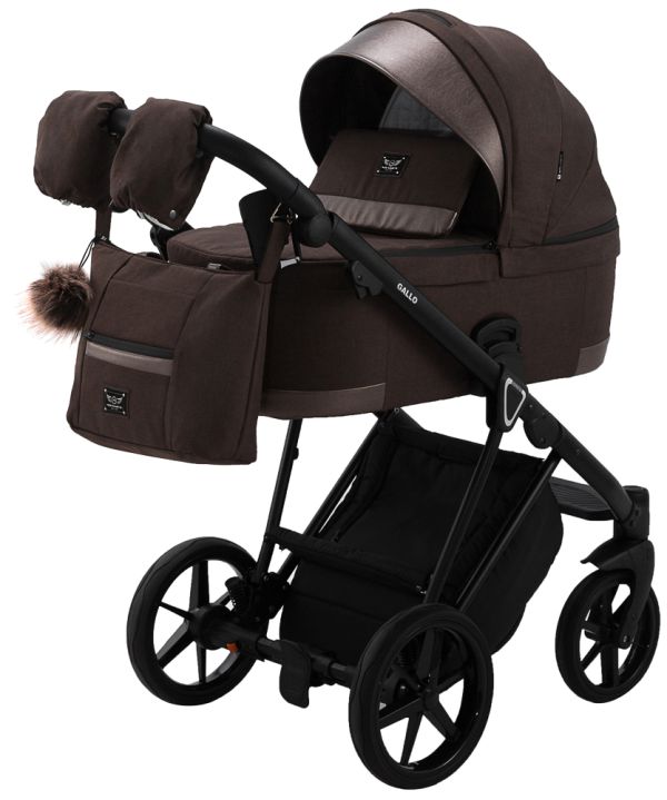 Коляска 2 в 1 Adamex Gallo Thermo GA-10 chocolate gold Коляска 2 в 1 Adamex Gallo Thermo GA-10 chocolate gold