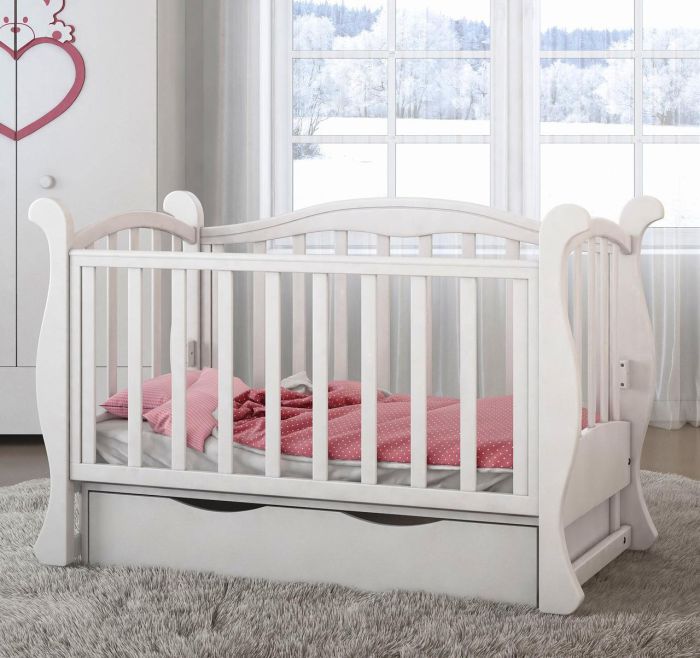 Дитяче ліжечко - диван Angelo Lux - 6 біле