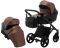 Коляска 2 в 1 Bair Kiwi кожа 100% BK-122 бронза