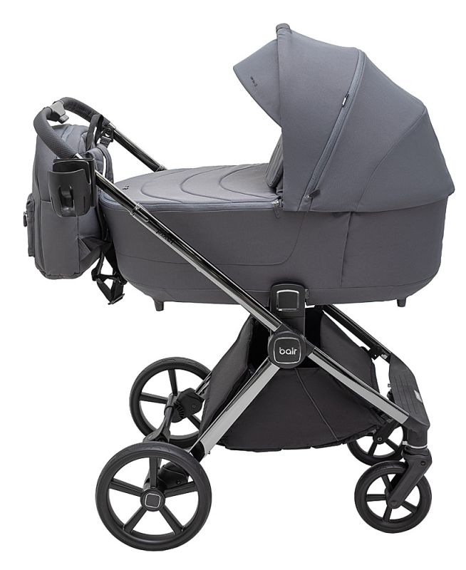 Коляска 2 в 1 Bair Pixel Chrome PC-02 graphite grey
