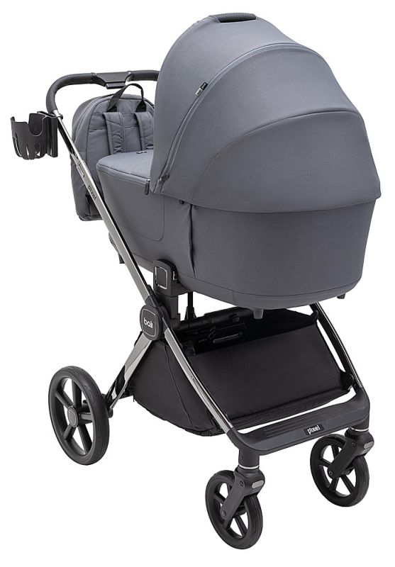 Коляска 2 в 1 Bair Pixel Chrome PC-02 graphite grey