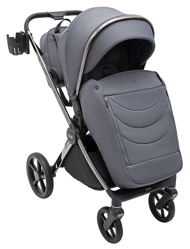 Коляска 2 в 1 Bair Pixel Chrome PC-02 graphite grey