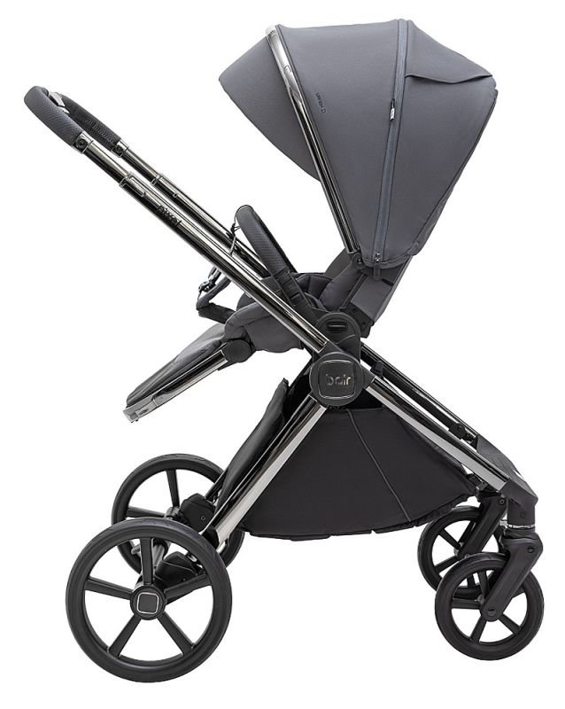 Коляска 2 в 1 Bair Pixel Chrome PC-02 graphite grey