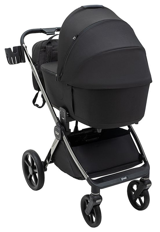 Коляска 2 в 1 Bair Pixel Chrome PC-01 black rock