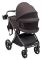 Коляска 2 в 1 Bair Pixel Chrome Eco PC-06 velvet chocolate
