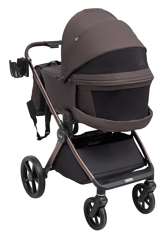 Коляска 2 в 1 Bair Pixel Chrome Eco PC-06 velvet chocolate